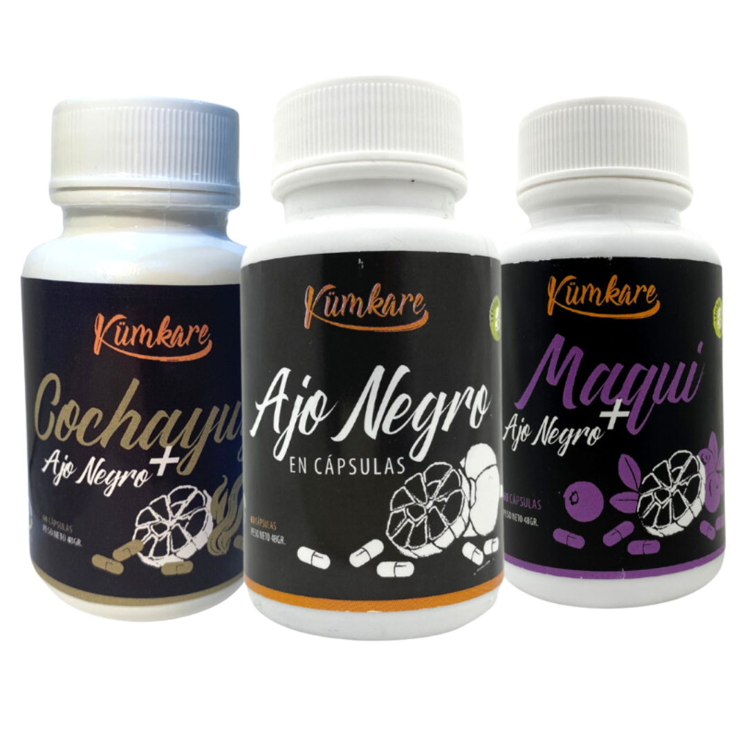 Trilogía Vital: Ajo Negro, Maqui & Cochayuyo - El Pack Supremo de Bienestar